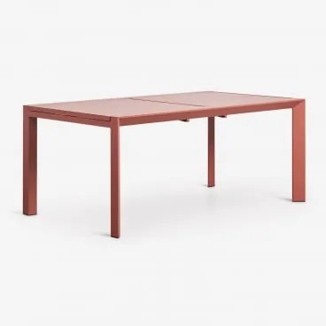 Rectangulaire Uitschuifbare Aluminium Tuintafel 180-240x100 Cm Starmi Terracota - Sklum