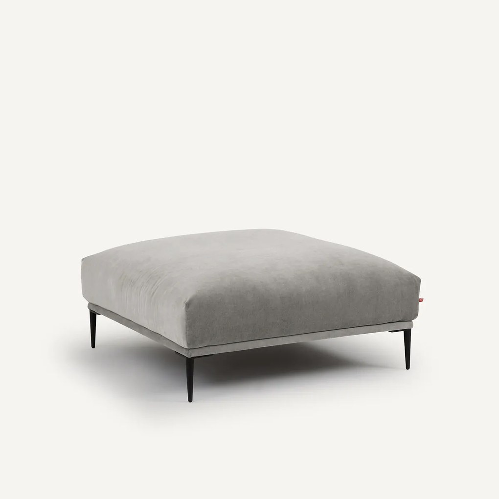 XL voetenbank in fluweel, Oscar, ontwerp E.Gallina