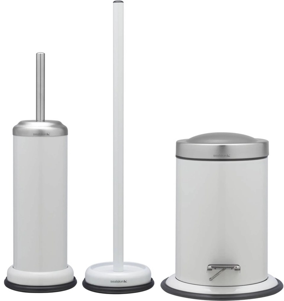 Sealskin Acero toilet accessoireset 3-in-1 wit