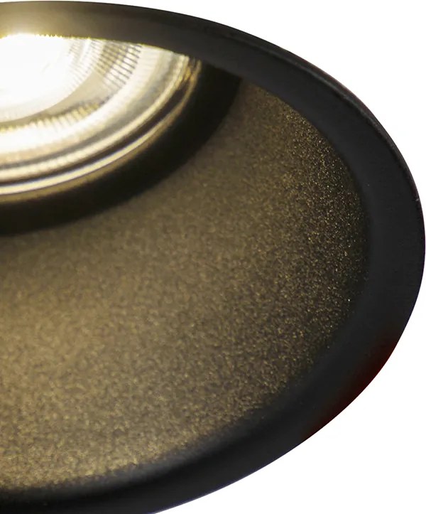 Moderne smart inbouwspot zwart incl. WiFi GU10 - Dept