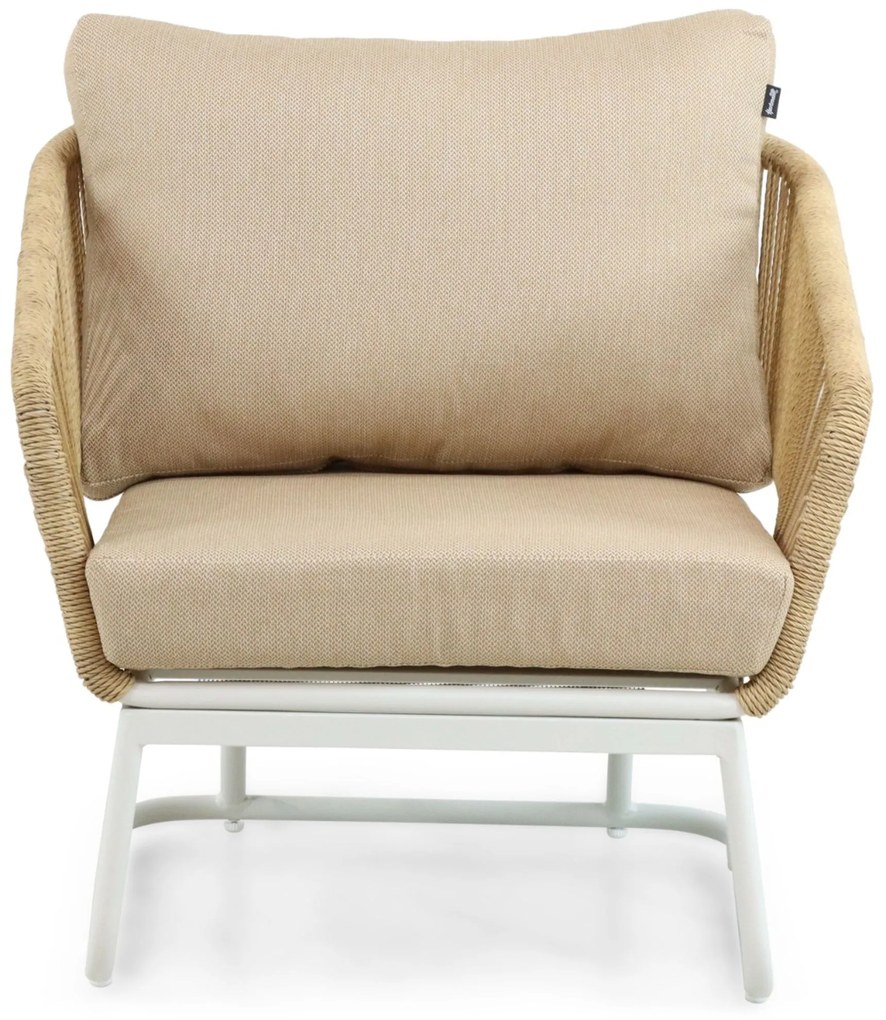 Stoel en Bank Loungeset 5 personen  Wit  Hartman Corsica/Lunaro