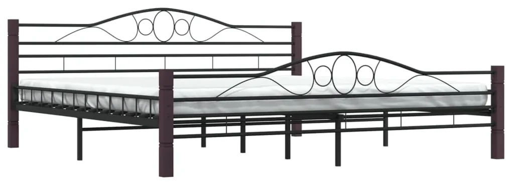 vidaXL Bedframe metaal zwart 200x200 cm