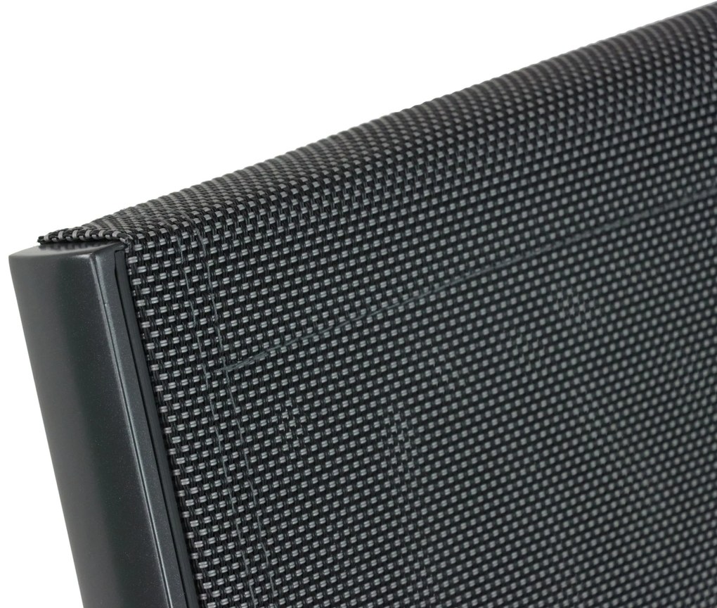 Tuinset 4 personen 90 cm Aluminium/textileen Grijs Hartman Sitges/Mateo