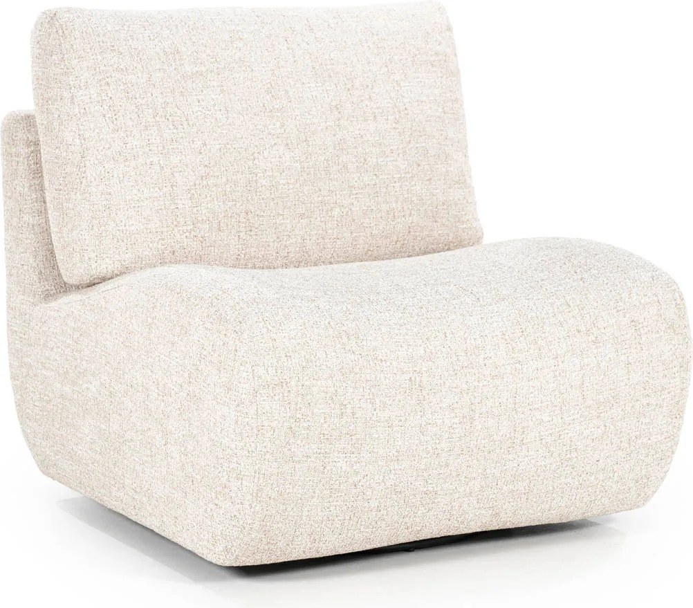 Draaibare Fauteuil Beige Zonder Armleuning