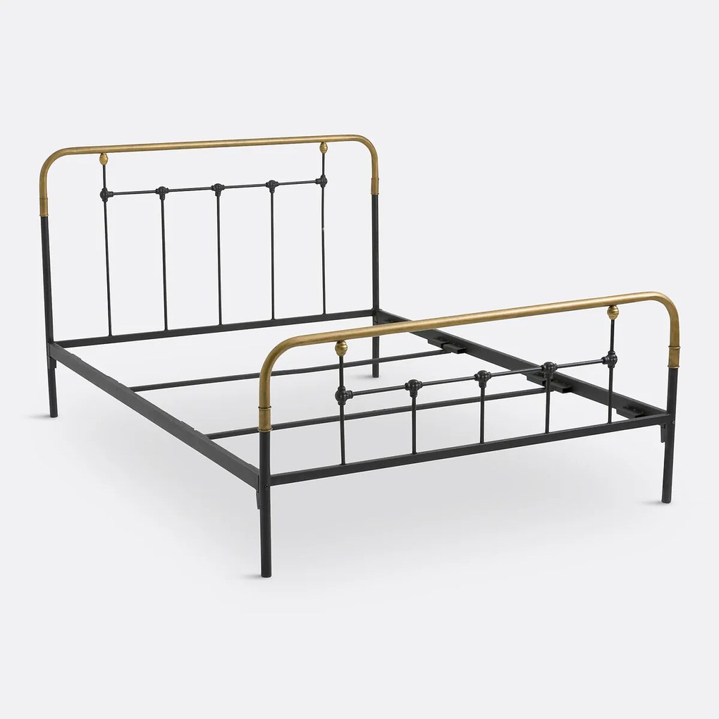 Bed in staal metaal, Asper