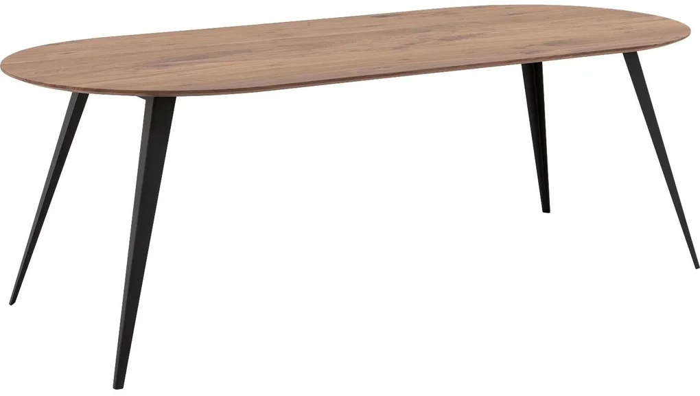 Goossens Excellent Eettafel Floyd, Semi rond 220 x 100 cm