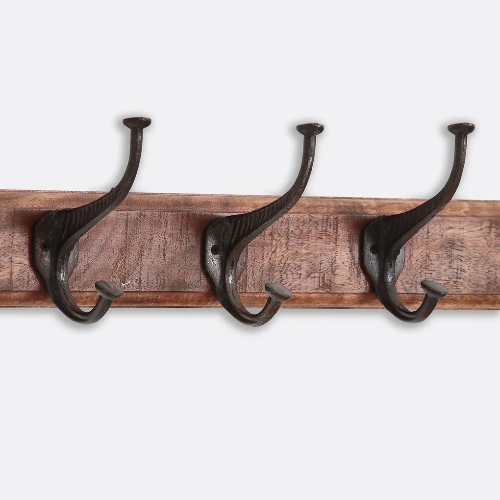 Wandkapstok 5 dubbele haken, Anet