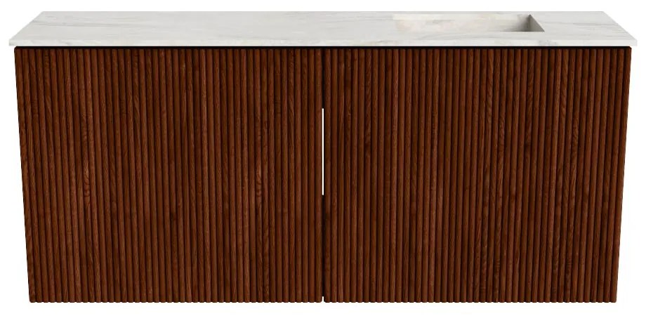 Mondiaz Joya DLux 90cm toiletmeubel ruby met wastafel faye rechts zonder kraangat ostra