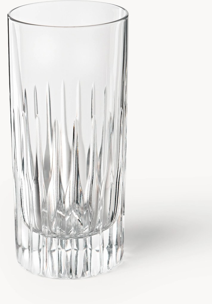 Handgemaakte longdrinkglazen Dionysos met reliëfpatroon, 2-delig