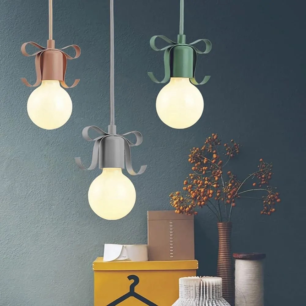 Hangende enkele NARNI grijze plafondlamp