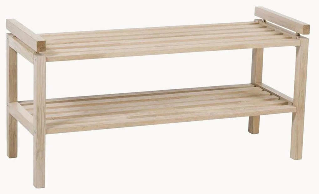 Houten schoenenrek Confetti met twee schappen