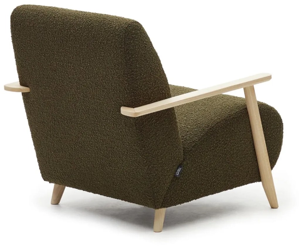 Kave Home Meghan Fauteuil Retro Boucle Groen