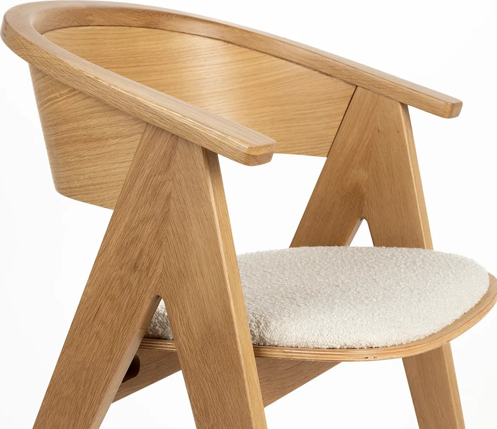 Zuiver Ndsm Design Eetkamerstoel Naturel Hout