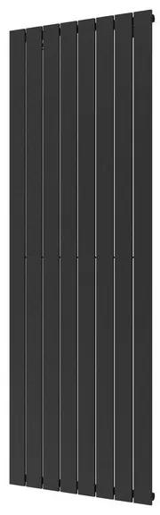 Plieger Cavallino Retto designradiator verticaal enkel middenaansluiting 1800x602mm 1205W zwart grafiet (black graphite) 7252992