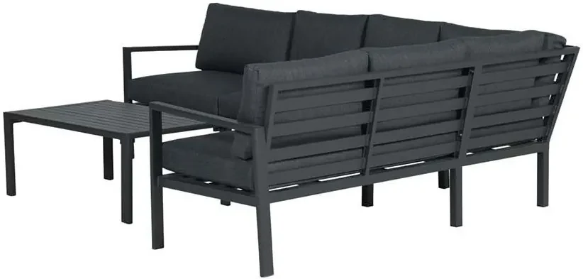 Garden Impressions Denver loungeset 4-delig - zwart