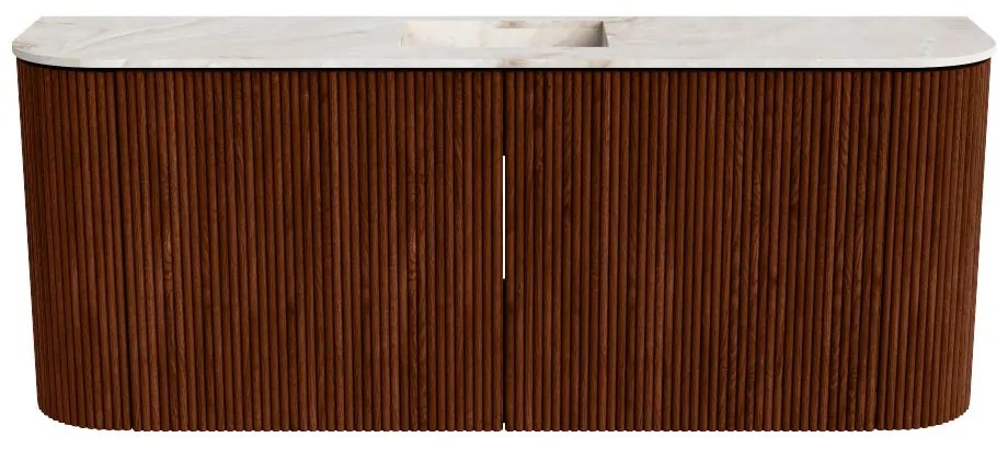 Mondiaz Joya DLux 105cm toiletmeubel ronding links/rechts ruby met wastafel faye midden 1 kraangat frappe
