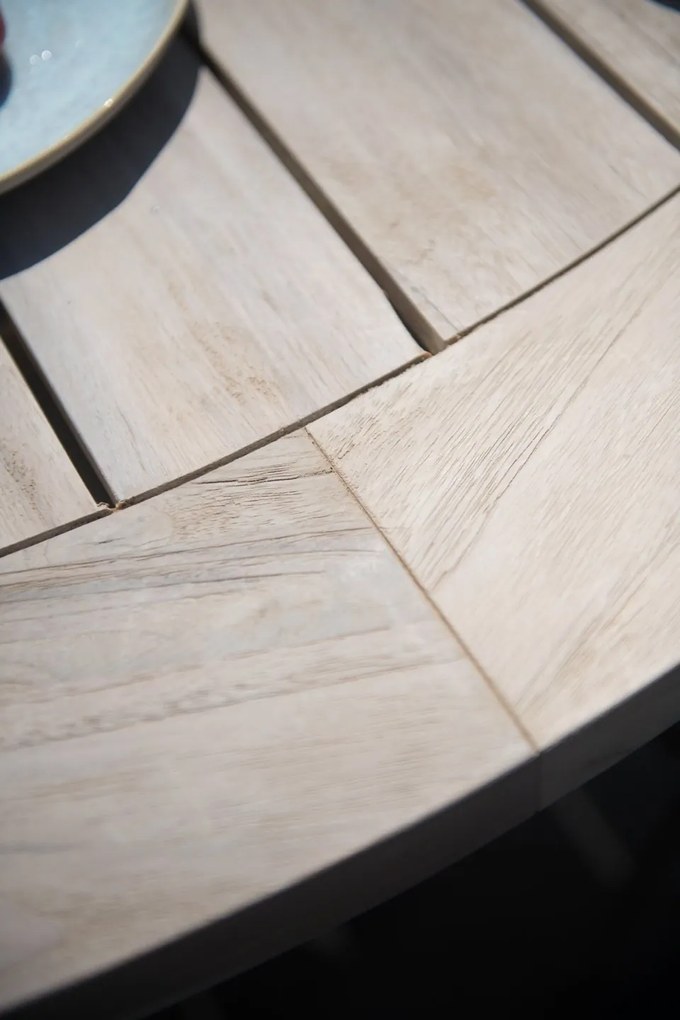Taste by 4SO Ronde Tuintafel - Louvre - Ø 160 cm - Teak / Aluminium - Taste by 4SO
