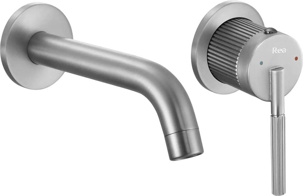 Inbouw wastafelkraan Rea Argon Nickel Brush + BOX