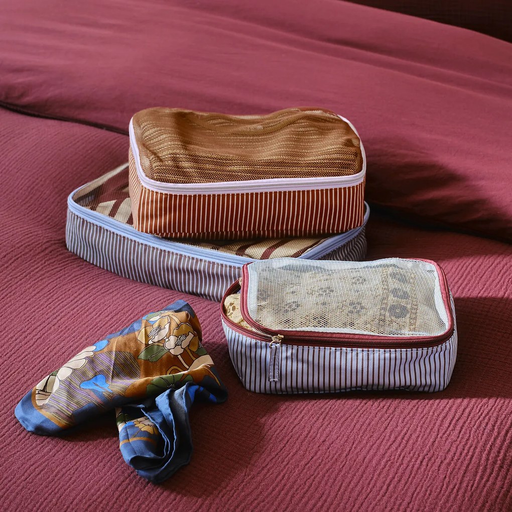 Set van 3 opberghoezen voor op reis, MADO