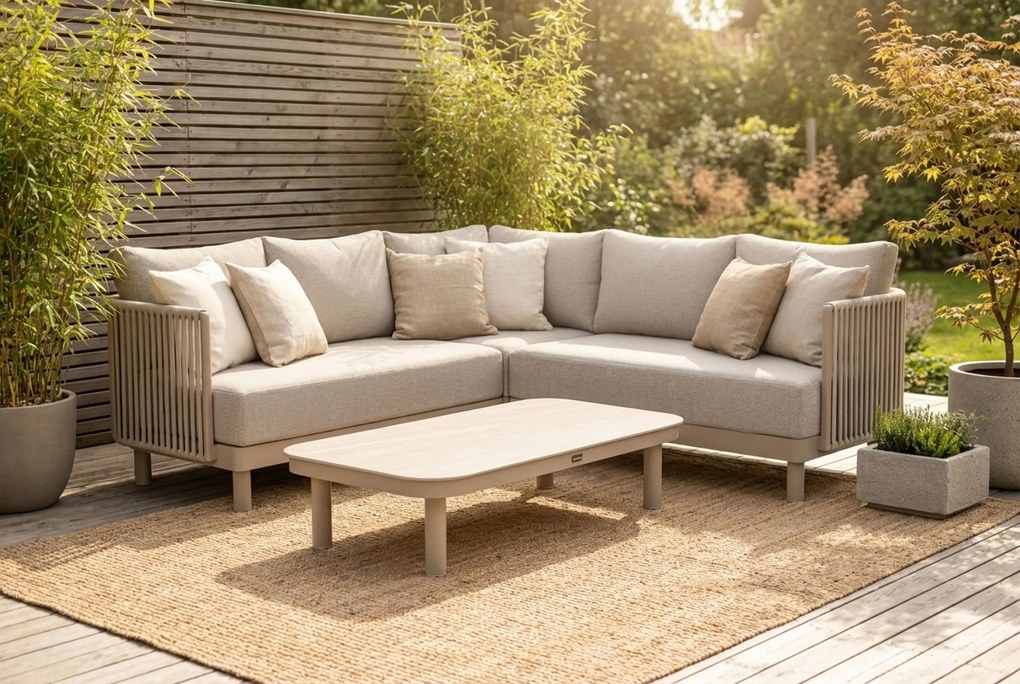 Hoek loungeset 5 personen Rope Zand/Beige Lifestyle Garden Furniture Solento