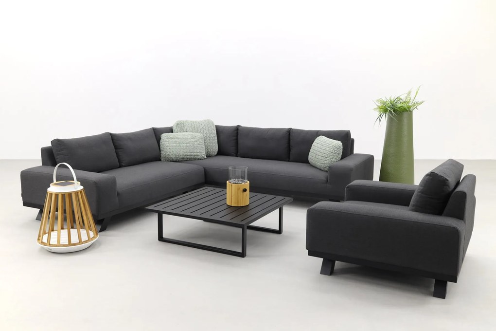 Barcelona/Cuba Sunbrella loungeset - Sooty - 4-delig - incl. loungestoel OP=OP