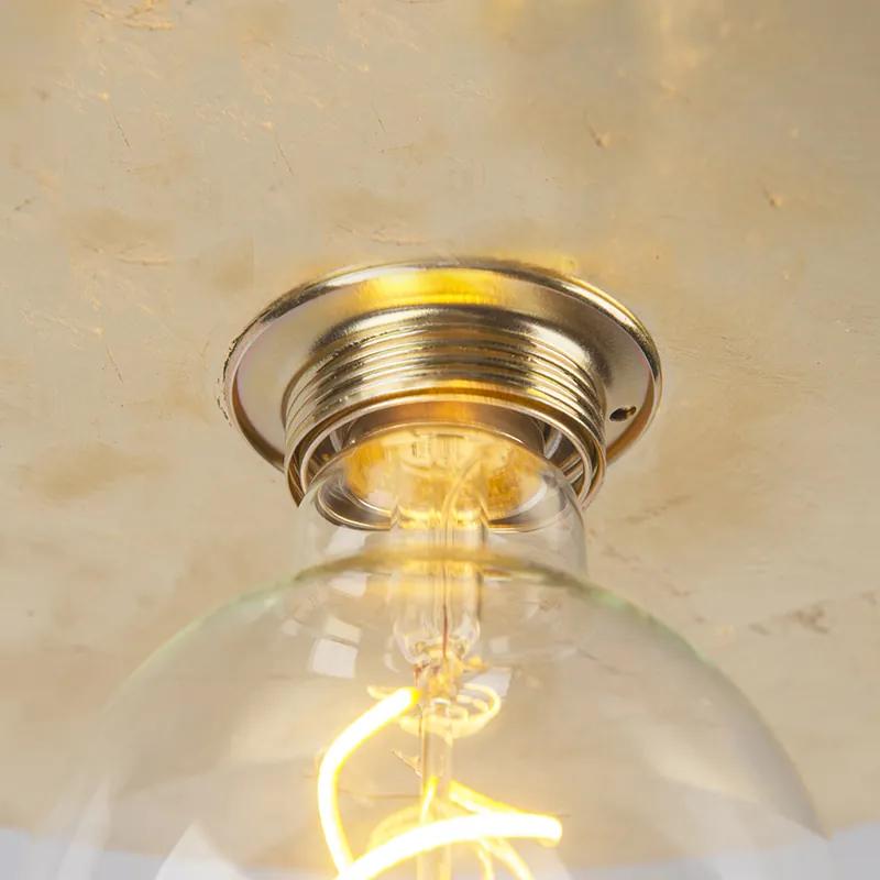 Moderne plafondlamp goud 40cm - Disque Modern E27 rond Binnenverlichting Lamp
