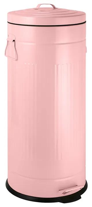 Pedaalemmer retro look - roze - 30 liter
