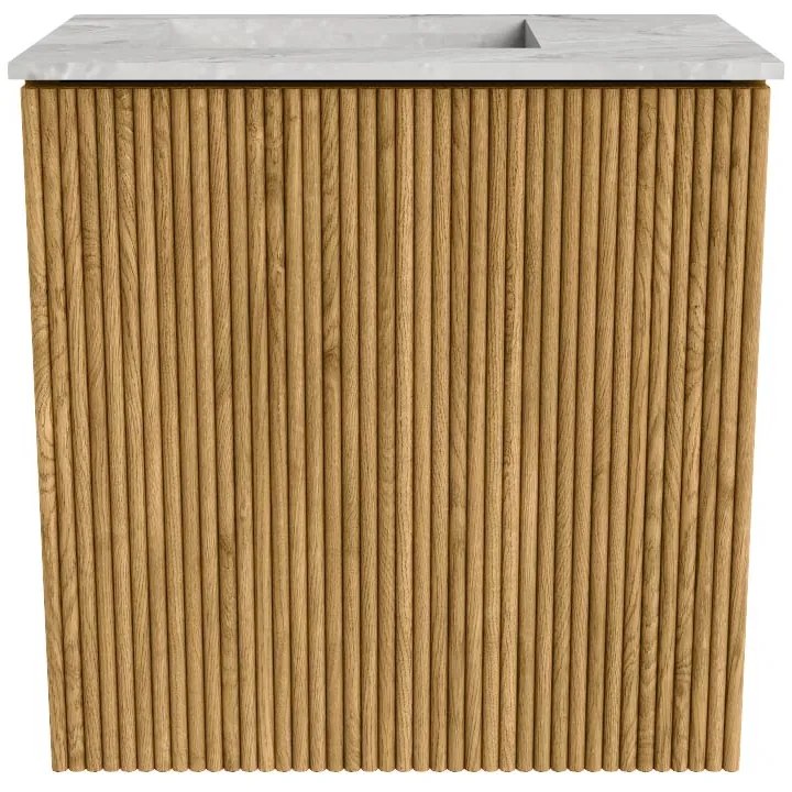 Mondiaz Joya DLux 40cm toiletmeubel oak met wastafel faye links 1 kraangat glace