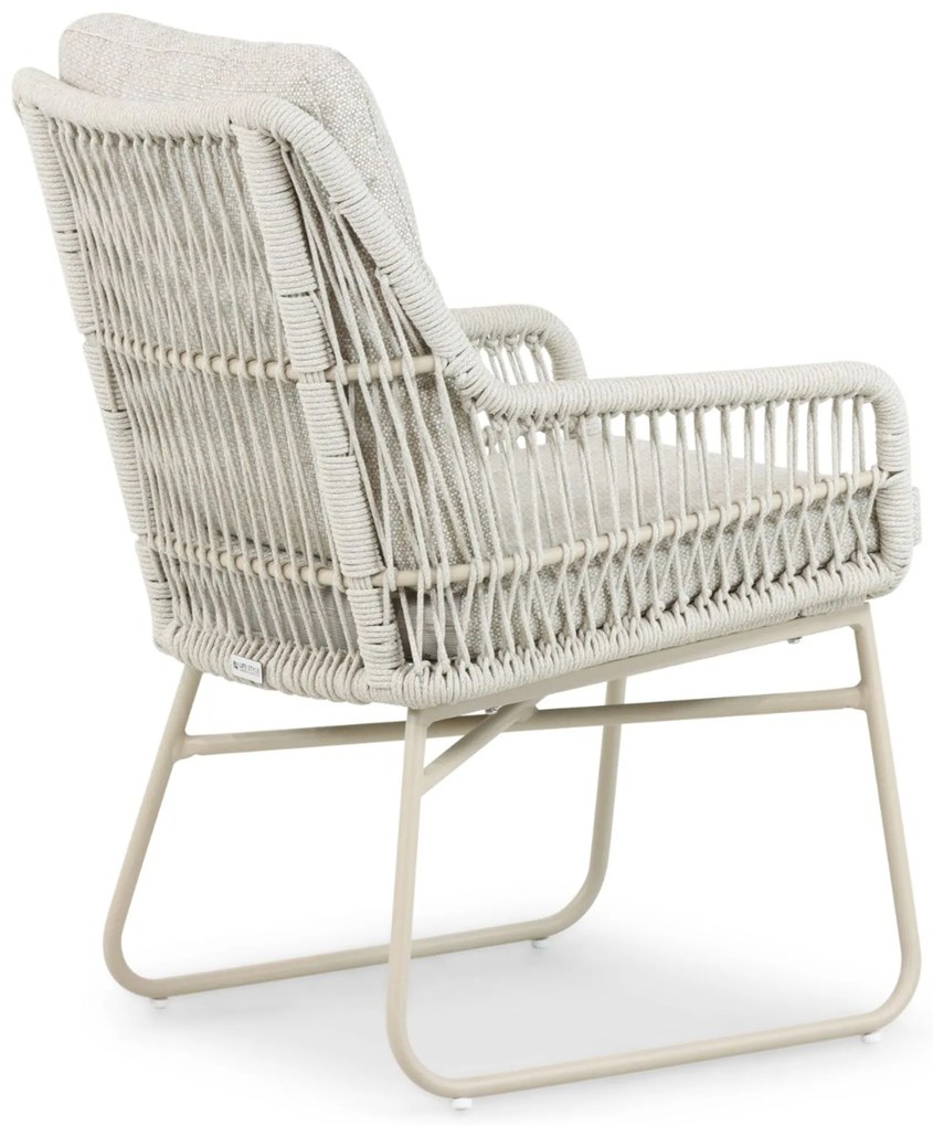 Tuinset Ronde Tuintafel 4 personen 100 cm Rope Zand/Beige Lifestyle Garden Furniture Vicente/Serino