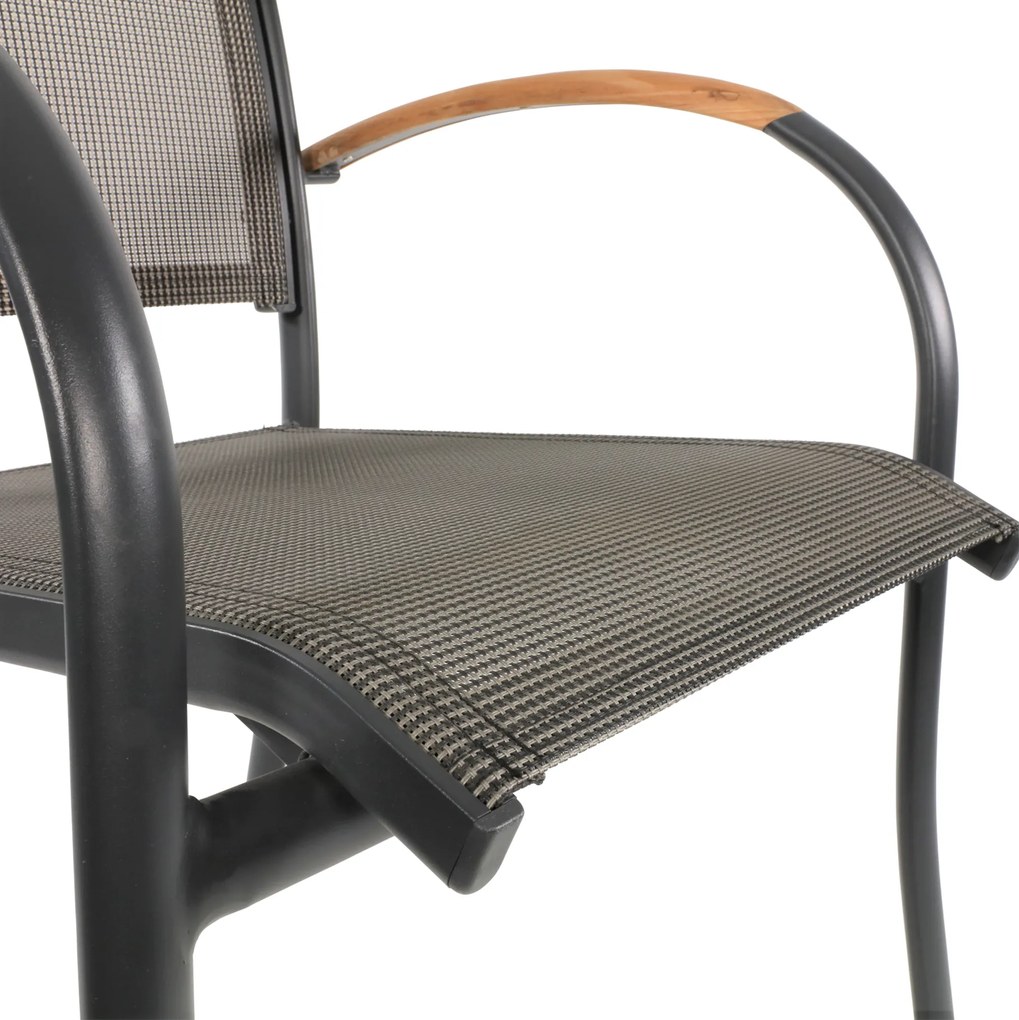 Lesli Living  Tuinstoel Stapelbaar - Monza - Teak - Lesli Living