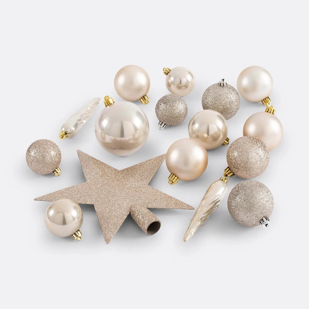 Set van 33 Kerstboom versieringen, Caspar