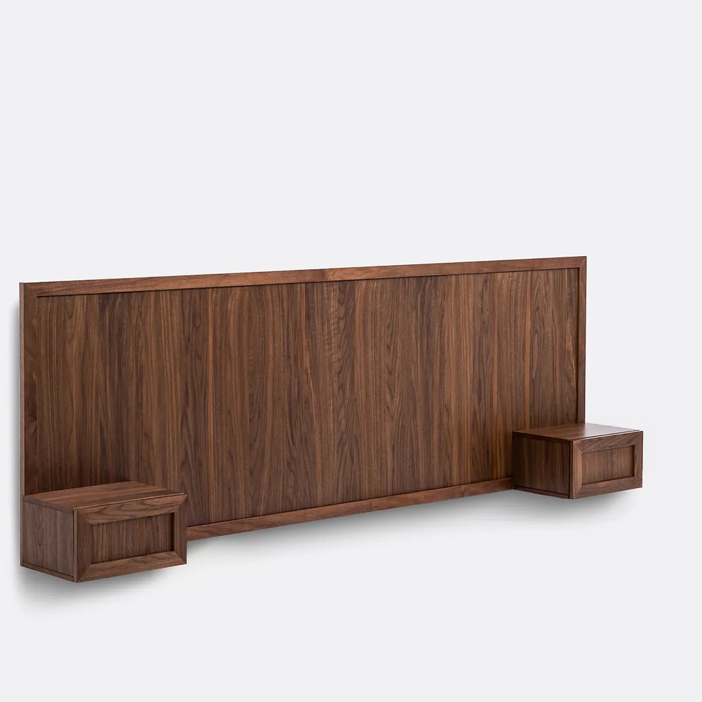 Hoofdbord met ingebouwde nachtkastjes, Silentio