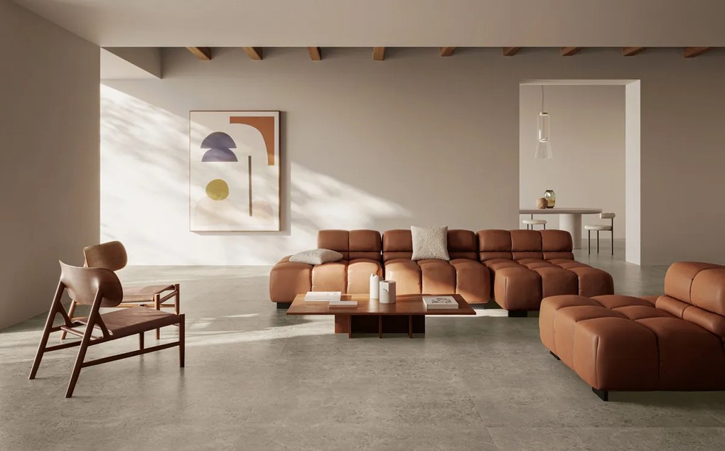 Valence Singa vloertegel 100x100cm ecru gerectificeerd