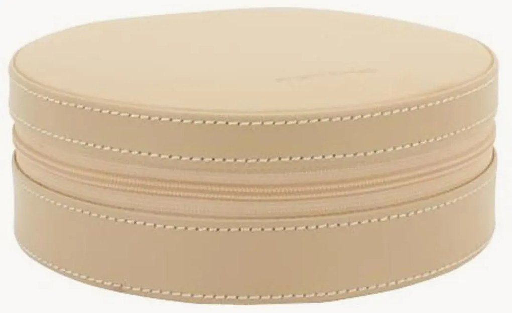 Leren/fluwelen sieradendoos Cordoba met spiegel