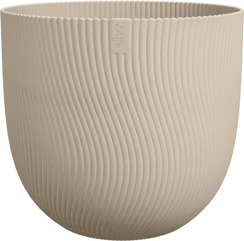 elho Sereh Round 40 - Mushroom beige - Diameter 39 x H 33 cm - Ideaal voor binnen&amp;buiten - 100% gerecycled