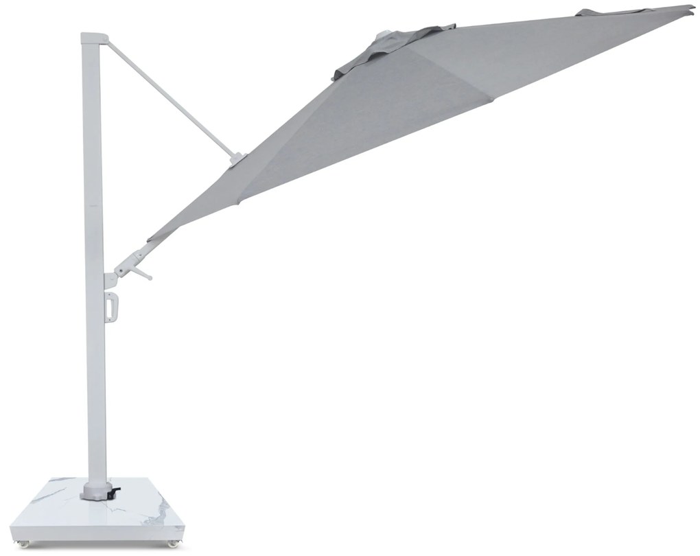 Zweefparasol 3.5m S2 Excellent (excl. voet) Grijs-antraciet Camello Luna
