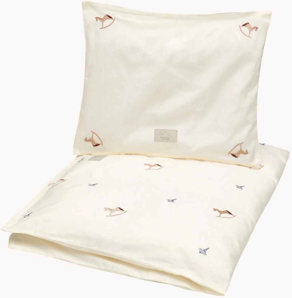 Babybedtextiel Vintage Toys van katoensatijn