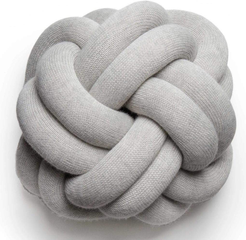 Design House Stockholm Knot kussen 30x30 white grey