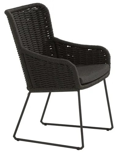 4 Seasons Outdoor Wing Dining Chair  Tuinstoel    zwart weerbestendig