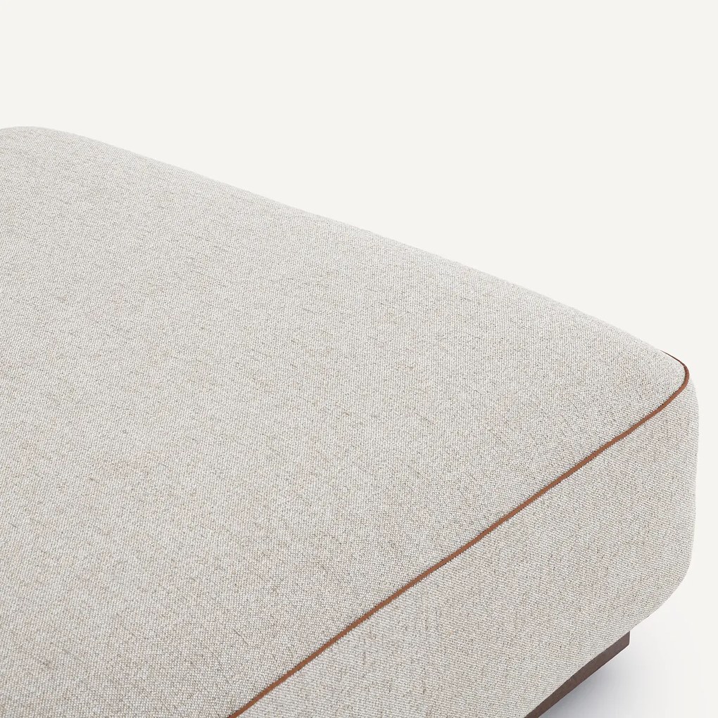 Voetensteun van gestructureerd viscose en linnen, JACOPO