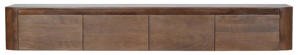 Hangend Tv-meubel Donker Hout 200 Cm - 200x40x30cm.