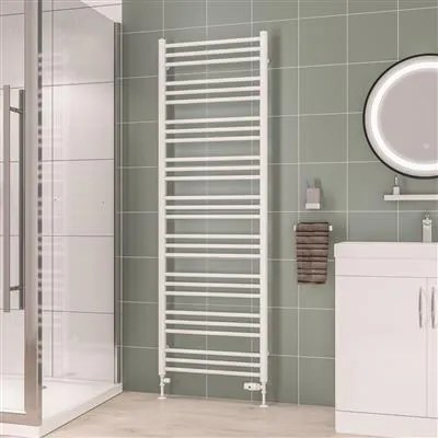 Eastbrook Corinium handdoekradiator 60x180cm 1058W wit glans