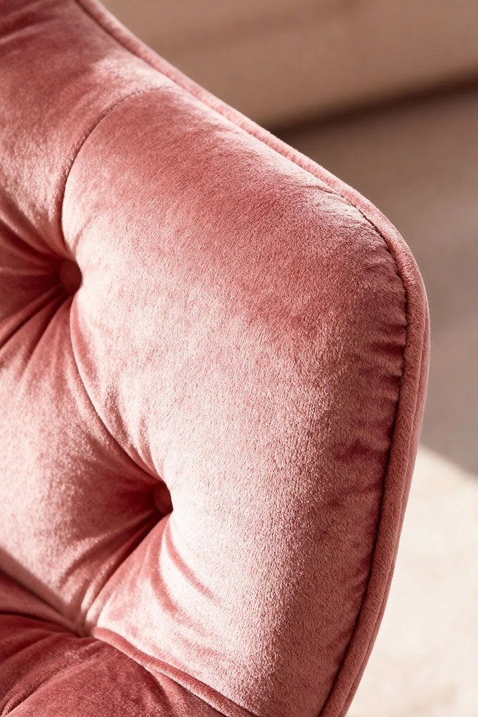 Zandel Gouden Fluwelen Stoel