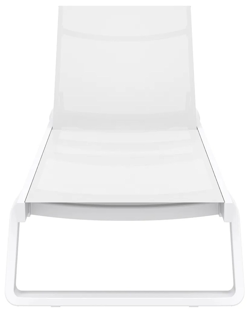 Siesta Ligbed - Tropic - Wit - Kunststof - Stapelbaar - Siesta