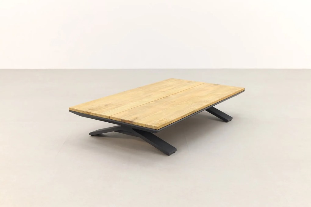 Suns Stockholm loungeset - Antraciet/teak - Light anthracite