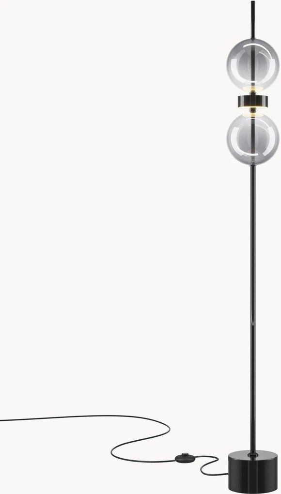 Dimbare LED vloerlamp Double Moon