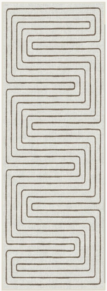 Wasbare chenille loper Labyrinth van Jonathan Adler