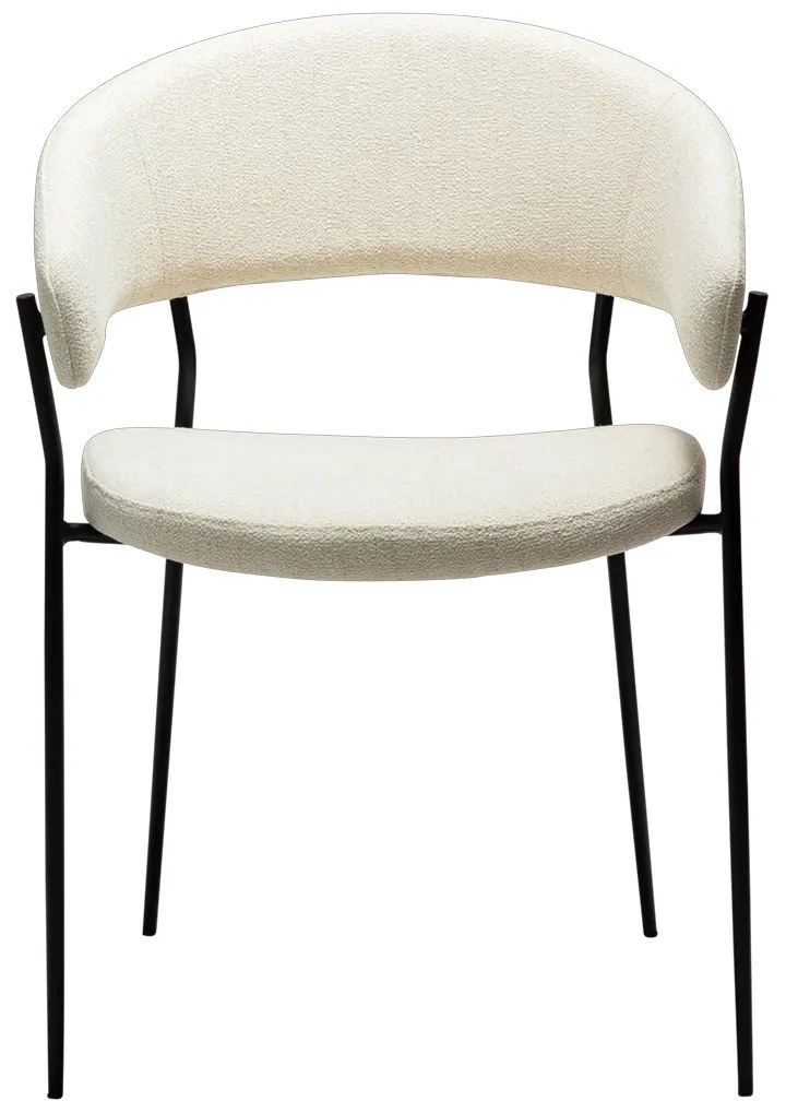 Dan-Form Reboot Eetkamerstoel Met Ronde Rug Boucle Simply Beige