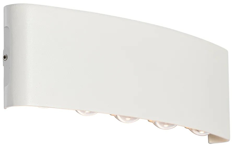 Buiten wandlamp wit incl. LED 10-lichts IP54 - Silly