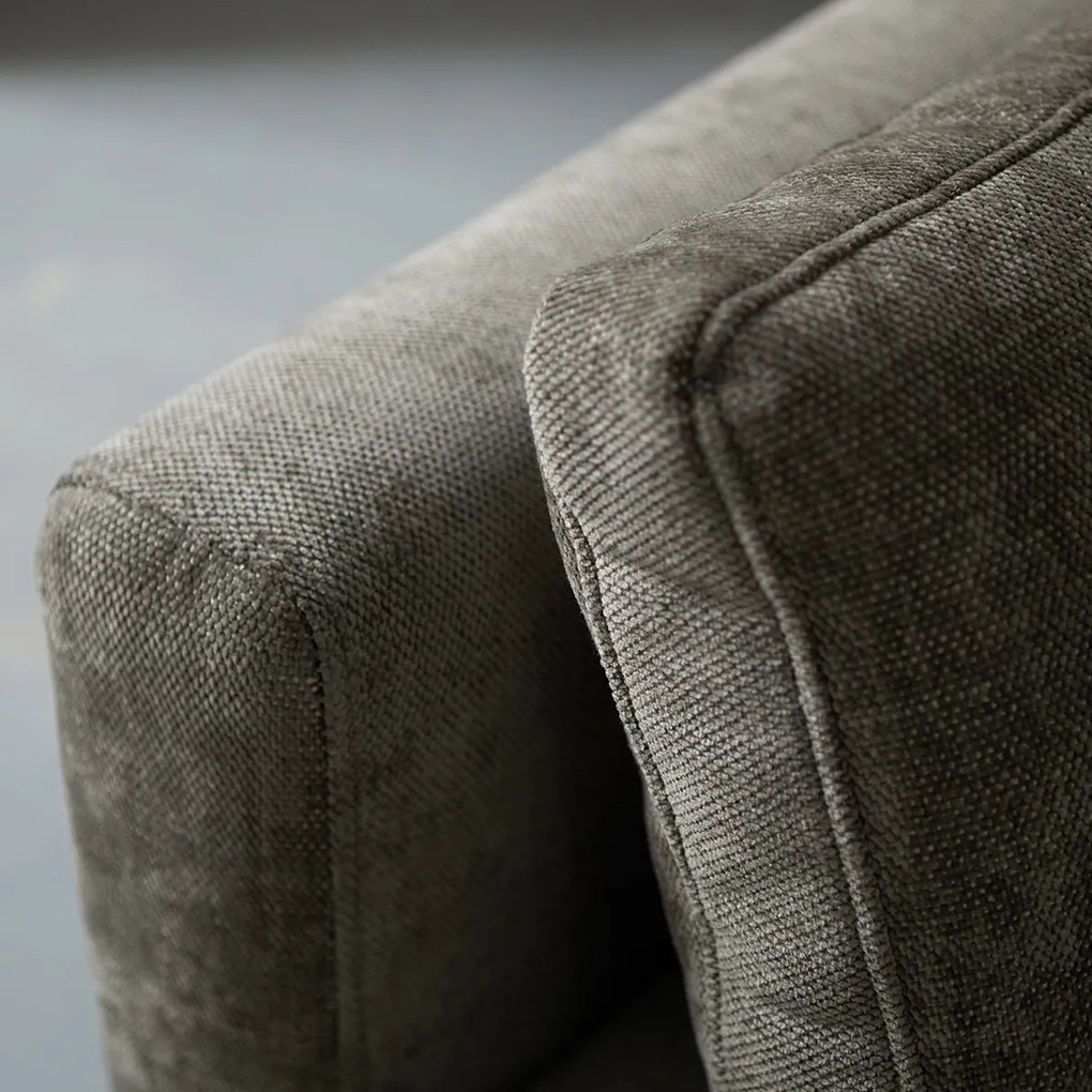 Fauteuil Grijsbruine Stof